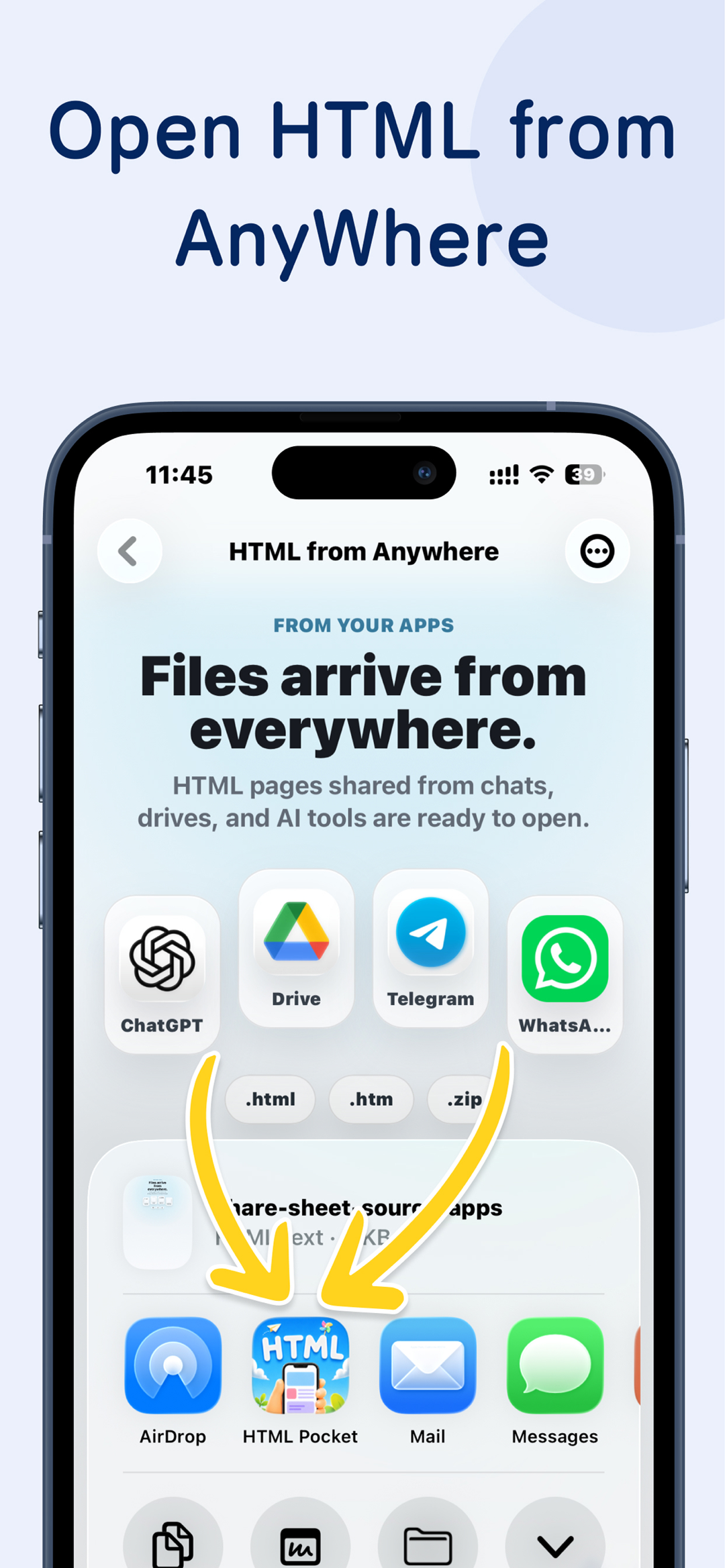 HTML Pocket App Store preview